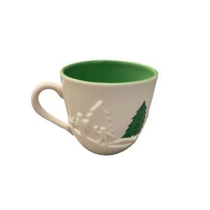 Starbucks Mug 2006 3D Christmas Tree Winter Sled Holiday 16 OZ- Rare Christmas